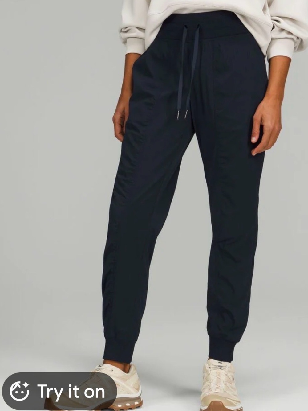 Lululemon Black Jogger Pants with Drawstring